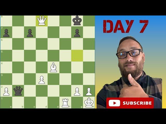 Day-by-Day Chess Progress:My Journey to 1600 ELO Day 7