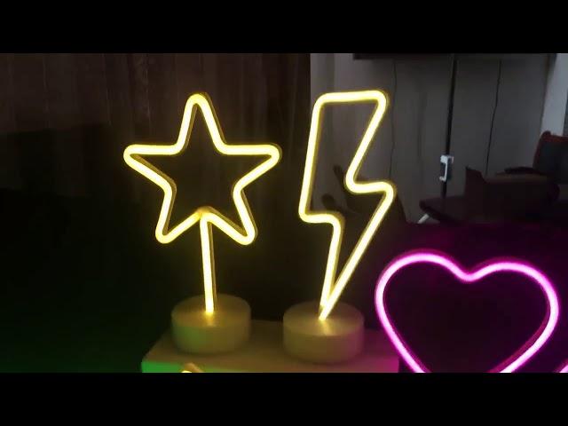 LED fashion cute neon table lamp