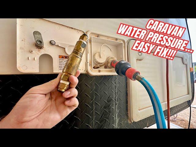 Caravan Mains Low Water Pressure? Easy Fix and Replacing Water Regulator! Jayco, Avan, RV