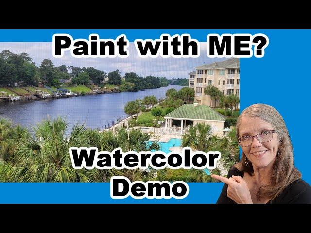 Watercolor Sketching Demo- Real-time with Limited Palette.