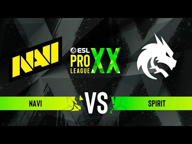 NAVI vs. Spirit - ESL Pro League Season 20 - Quarter-final