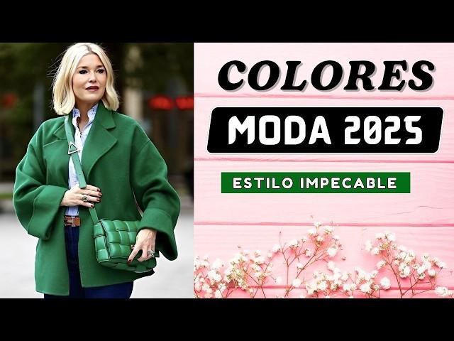 MODA 2025: los COLORES que harán que todos hablen!