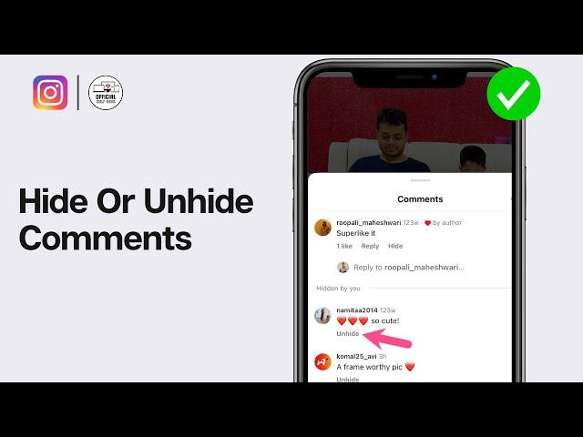 How To Hide Or Unhide Comments On Instagram (EASY)