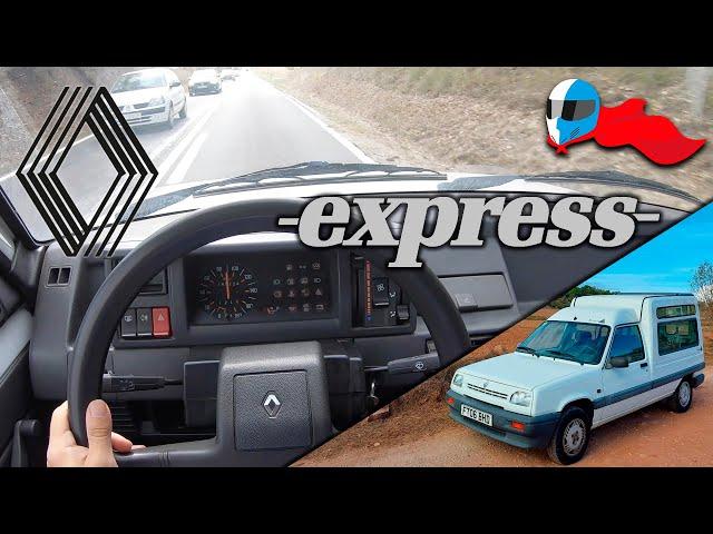 1994 Renault Express 1.9D (47kW) POV 4K [Test Drive Hero] #43 ACCELERATION, ELASTICITY & DEATH TRAP