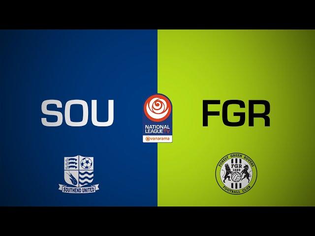 SOUTHEND UNITED 2-2 FOREST GREEN ROVERS  | National League highlights | 23rd November 2024