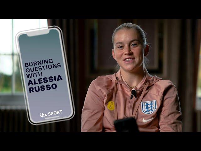 Burning Questions with... Alessia Russo  | Alessia Russo Answers Fan Questions | ITV Sport