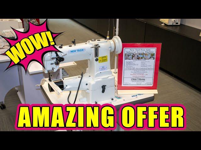 New Tech Industrial Free Arm Sewing Machine