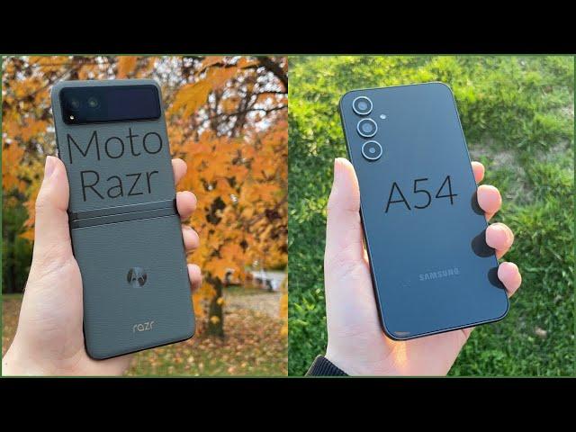 Samsung Galaxy A54 VS Moto Razr 2023!