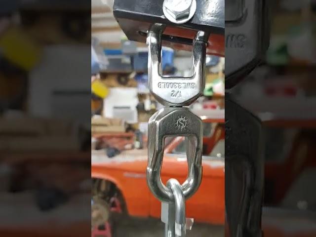 Harbor Freight Engine Hoist Swivel Mod #shorts #engineering #diy #engineer #engineswap #luv #engine