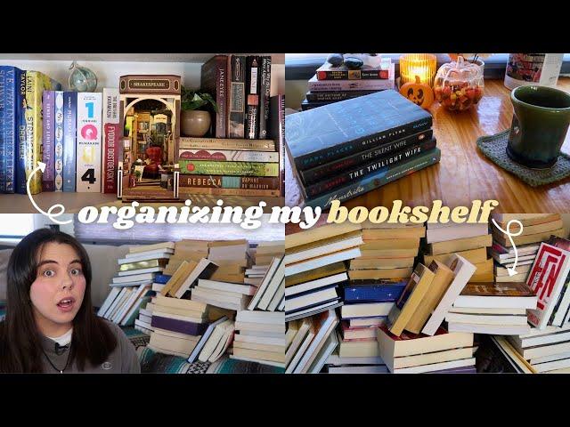 organize my bookshelf with me ️ *book reviews and recs, bookshelf tour*