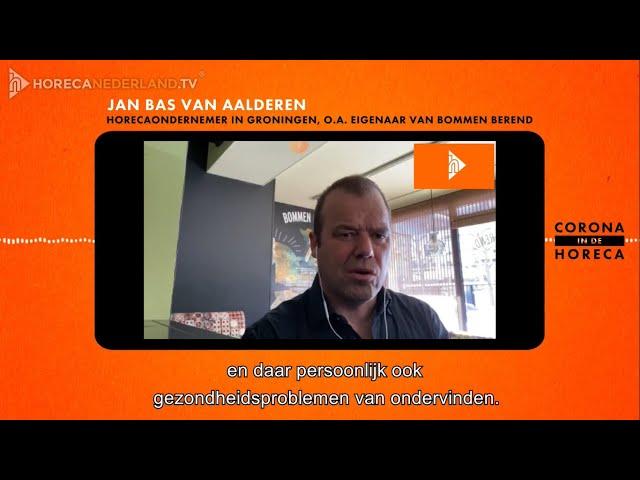 Horecaondernemer Jan Bas van Aalderen: “We moeten onze eigen boontjes doppen”