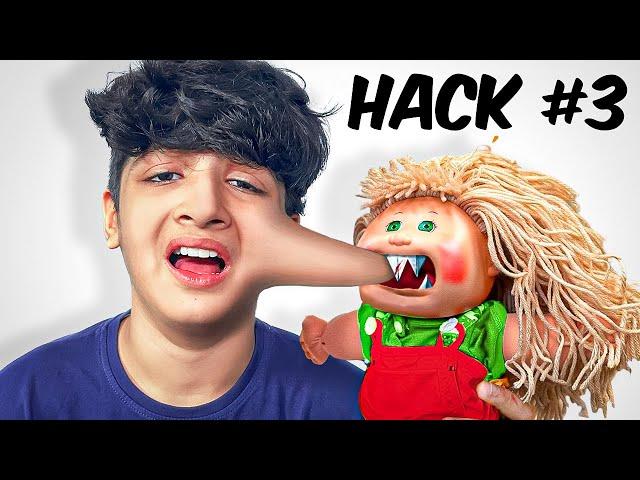 Trying Extreme LIFE HACKS For 24 Hours !