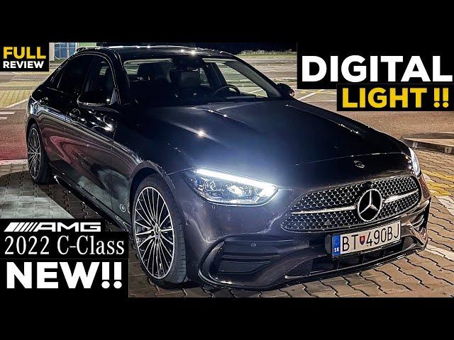 2022 MERCEDES C Class AMG NEW DIGITAL LIGHT Test Night Drive SHOULD YOU BUY IT? FULL In-Depth Review