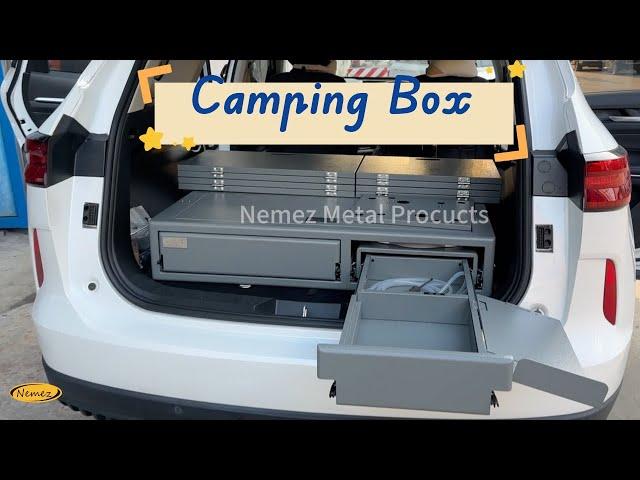 Camper box universal version CRV/SUV camp travel | Van/Minivan camping box-small bedroom and kitchen