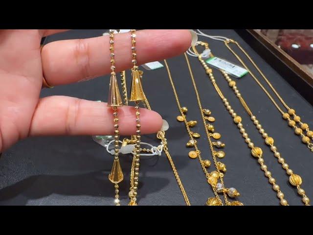 Tanishq Very Light weight Daily wear Gold Chain Designs/Necklace type Chain Designs/Deeya