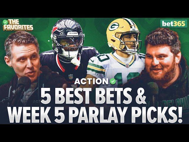 5 NFL Week 5 BEST BETS & NFL PARLAY Picks from Simon Hunter & Chad Millman | The Favorites Podcast