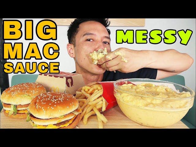 ️ MESSY EATING •  BIG MAC SAUCE +  BIG MAC x 2 ‼️ • mukbang • BIG BITES • LESS TALKING