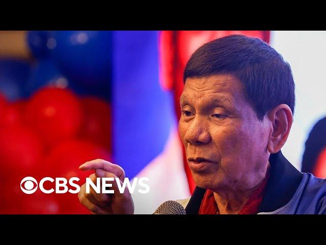 Former Philippines President Rodrigo Duterte arrested over accusations of crimes against humanity