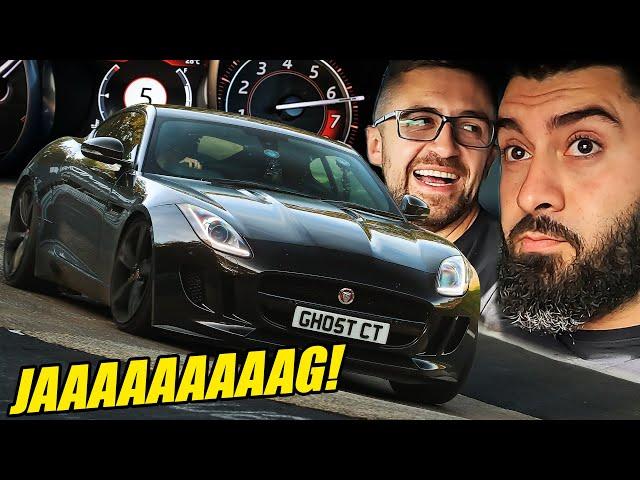 2 MPG! Jaguar F-Type vs Big Oil Spill & ANNOYING Fly // Nürburgring