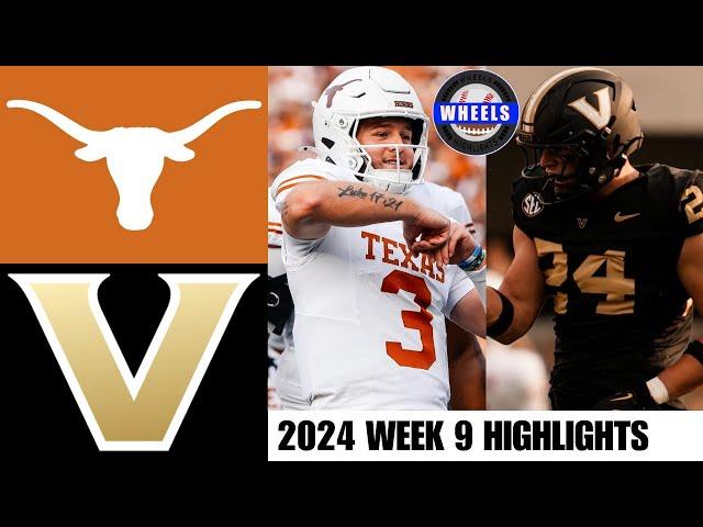 #5 Texas vs #25 Vanderbilt | Full Game Highlights | 2024 College Football Highlights