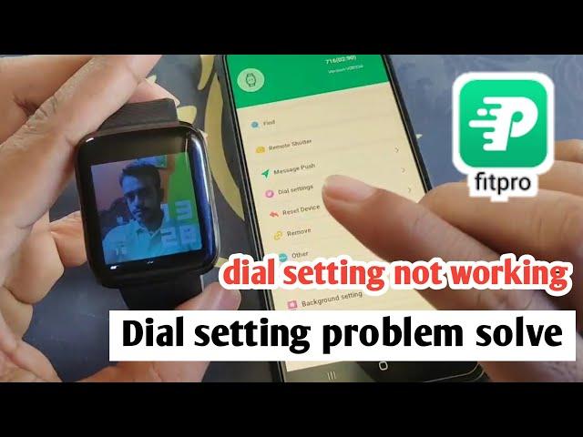 fitpro watch dial setting problem|smart bracelet watch dial setting