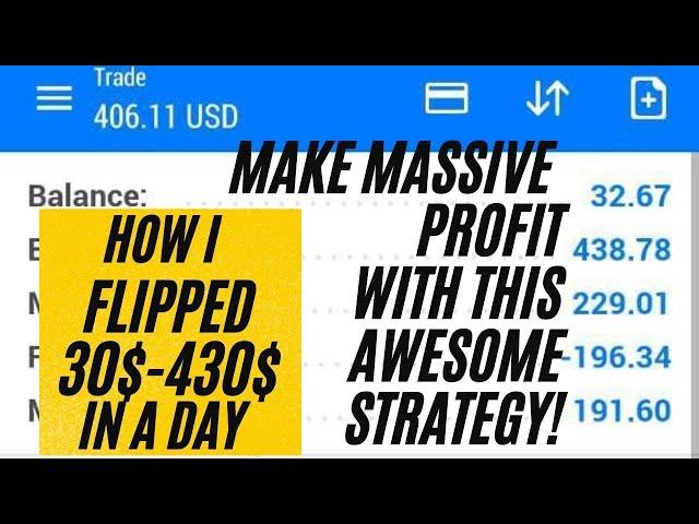 Boom & Crash Spike Strategy Flipped a 30$-430$ in a Day!. WATCH & CATCH SPIKES LIKE A PRO.