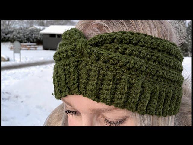 Crochet Headband with RIBBED Edge | EASY Crochet Ear warmers