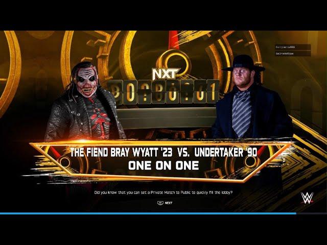 WWE 2K25 The Fiend 23 vs Undertaker 90