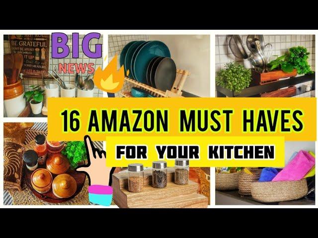 16 AMAZON Finds For Your Kitchen️Space Saving Kitchen OrganizationDecor Items- Amazon Best Buy