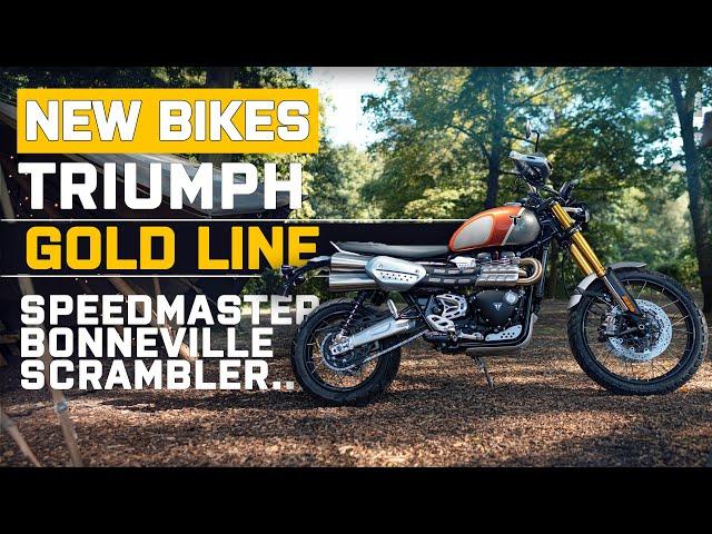 Triumph Gold Line 2022 | Triumph Bobber, Scrambler 1200, Street Scrambler, Speedmaster, Bonneville