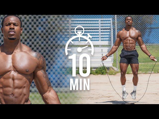 10 MIN JUMP ROPE WORKOUT | TORCH CALORIES (FAST!) | FOLLOW ALONG