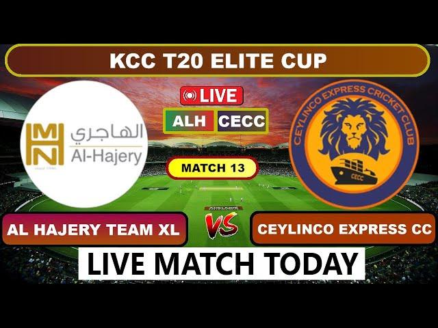 KCC T20 Elite Cup Live - Al Hajery Team Xl vs Ceylinco Express CC Live Cricket Score & Commentary