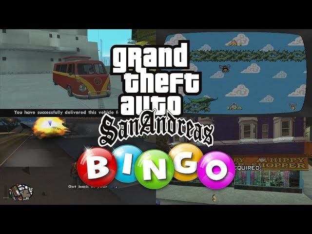 GTA San Andreas Speedrun BINGO!