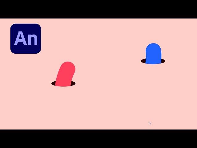 Adobe Animate #3: How to Make Loop Animation of Worms