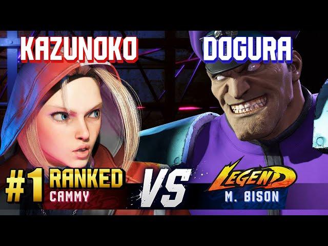 SF6 ▰ KAZUNOKO (#1 Ranked Cammy) vs DOGURA (M.Bison) ▰ High Level Gameplay