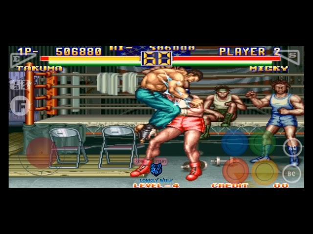 Takuma motion combo || Art of Fighting 2 || #lonelywolfretrogaming #neogeo #android #takuma