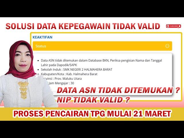  SOLUSI DATA KEPEGAWAIAN TIDAK VALID PADA INFO GTK | NIP TIDAK VALID, DATA ASN TIDAK DITEMUKAN !!!