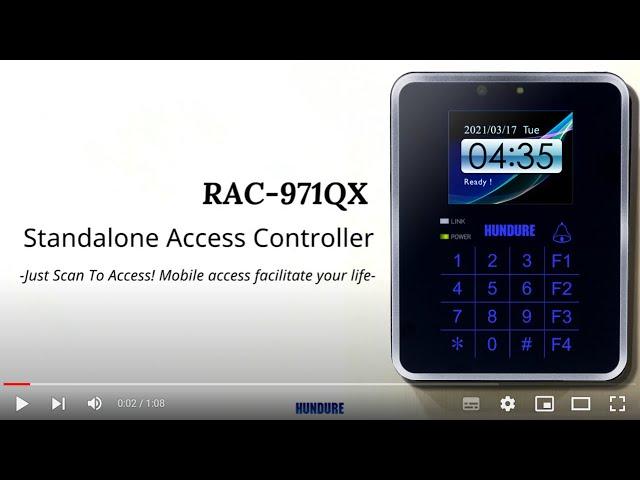 QR Code Access Controller | HUNDURE | RAC-971QM