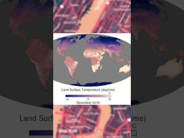 Land surface temperature 2010-2024/ Source: NASA Earth Observatory #earth #globalwarming #hot #cold