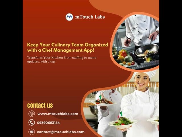 Revolutionize Your Kitchen with a Chef Management App! ‍ | mTouch Labs