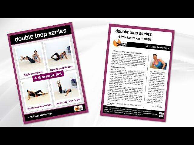 Resistance Loop Pilates Workout - Barlates DOUBLE LOOP SERIES 4 Workout DVD with Linda Wooldridge