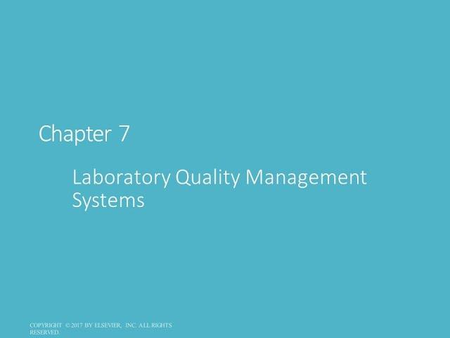 Quality Management in Clinical Chemistry