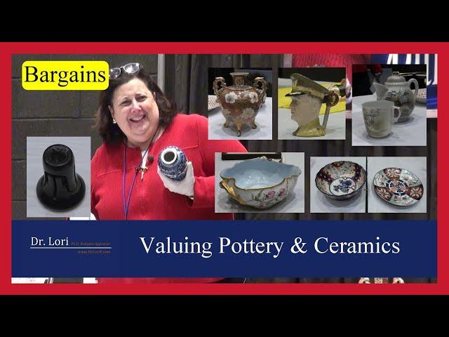 Pricing Pottery & Ceramics - Thrift Store Find, Vase, Bowls, Plates, Tea Pot, Figurines by Dr. Lori