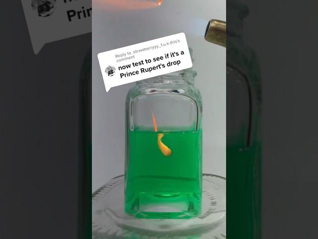 Rupert’s Drop made in Dish Soap Tested!!! #princerupert #experiment