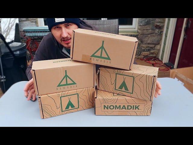 Unboxing Mystery Camping Subscription Boxes by Nomadik