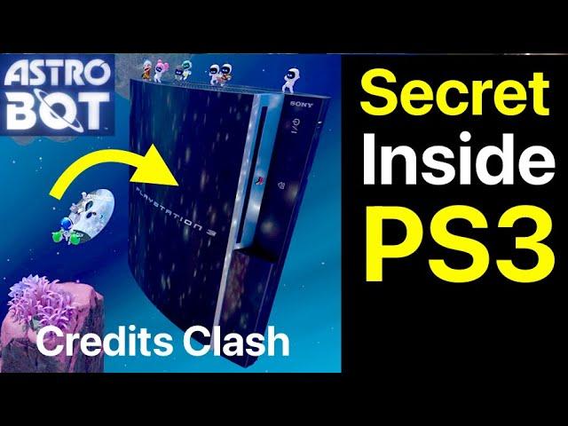 Astro Bot: Secret Inside PS3 in Credits Clash Planet