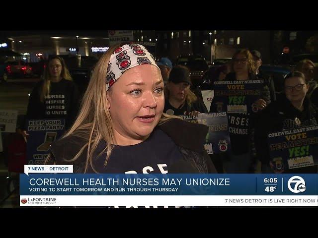 Nurses from Corewell Health East hospitals to vote this week on whether or not to unionize