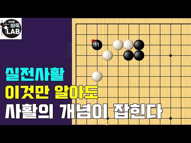 [바둑랩 강좌] 실전 필수사활-이것만 알아도 사활의 개념이 생긴다