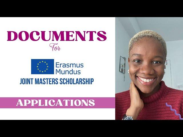 Erasmus Mundus Joint Masters Scholarship Application Documents |Study In Europe 2024 |Desire Uba