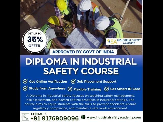 Diploma in Industrial safety Course in Chennai with Safety Officer Job Placement Support